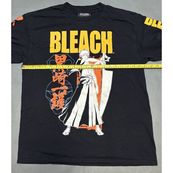 Bleach Long Sleeve Shirt Mens Large Silhouette Styled Ichigo Solem Stance - Picture 4 of 7